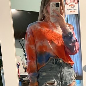 Tie-Dye Long Sleep Top